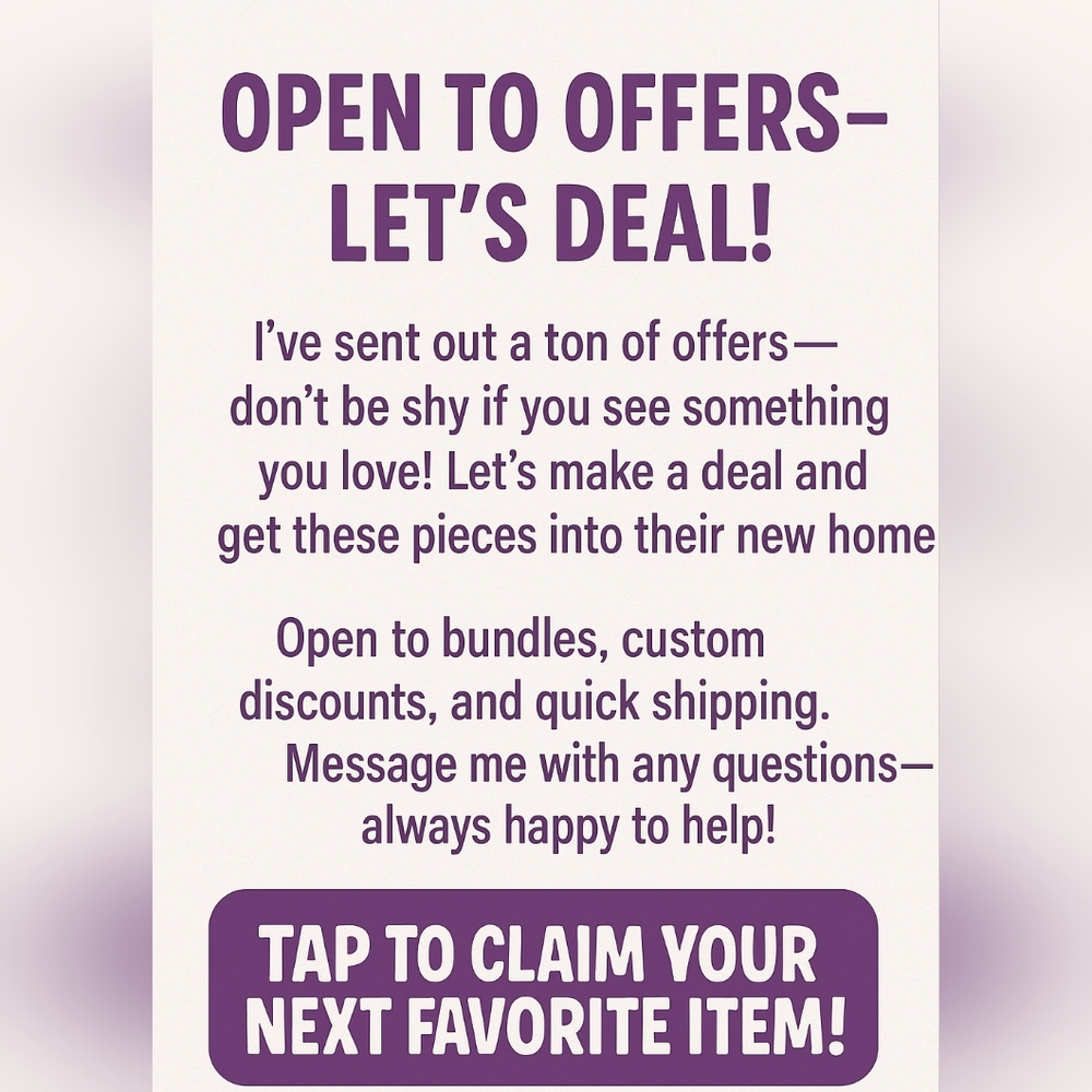 ☺️OPEN TO OFFERS – LET’S DEAL!💐 NOT FOR SALE*